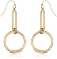 lightweight geometric earrings quatrefoil oval_worngold logo