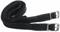 tuffrider braided nylon straps black logo