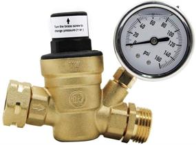 img 4 attached to 💦 Улучшенная регулировка водного давления с манометром и сеточным фильтром для автодомов и прицепов