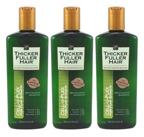 img 4 attached to 💇 Thicker Fuller Hair Shampoo Revitalizing 12oz - Pack of 3: Boost Volume and Thickness!