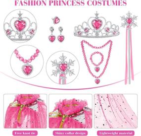 img 3 attached to Pieces Princess Cape Cloak Costumes Little Girl Party Cosplay