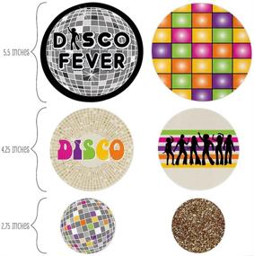 img 3 attached to 🕺 70's Disco Party Giant Circle Confetti - Disco Fever Decorations - Large Confetti 27 Count by Big Dot of Happiness