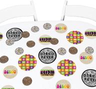 🕺 70's disco party giant circle confetti - disco fever decorations - large confetti 27 count by big dot of happiness logo
