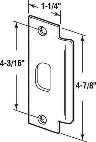 img 1 attached to 🚪 Commercial ASA Door Strike, Brass Plated Steel by Prime-Line Products