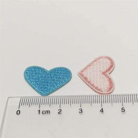 img 1 attached to 🧵 Niangzisewing 40pcs Assorted 1" (25mm) Cute Mini Heart Iron-on Sew-on Patches - Ideal for Jeans, Jackets, Hats, Bags, and Backpacks