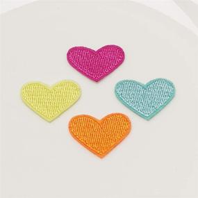 img 2 attached to 🧵 Niangzisewing 40pcs Assorted 1" (25mm) Cute Mini Heart Iron-on Sew-on Patches - Ideal for Jeans, Jackets, Hats, Bags, and Backpacks