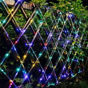 img 2 attached to 🌞 Enhance Your Outdoor Décor with JMEXSUSS 200 LED Solar Rope Lights: Versatile & Colorful Trampoline Lights for Fence, Gazebo, Yard, Walkway, Path