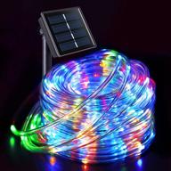 🌞 enhance your outdoor décor with jmexsuss 200 led solar rope lights: versatile & colorful trampoline lights for fence, gazebo, yard, walkway, path logo