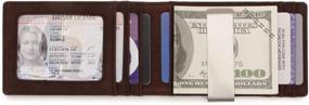 img 1 attached to Bazaar Deals Leather Bi Fold Wallet