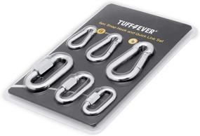 img 4 attached to 🔗 Tuff4ever 6PCS Carabiner Clip: Versatile and Secure Spring Snap Hook for Outdoor Activities & Everyday Use