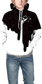 img 2 attached to 👕 FLYCHEN Hoodies for Boys: Pullover Sweatshirts, Trendy Boys' Clothing