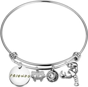 img 4 attached to 📺 Stylish BLEOUK TV Inspired Charm Bracelet - Perfect Birthday Gift for Women and Girls