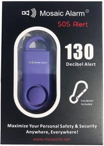 img 1 attached to 130dB Personal Alarm Device with Carabiner & Lanyard - Perfect for Women, Seniors, Elderly, Girls, & Runners - Matte Purple Option (Replacable Battery)