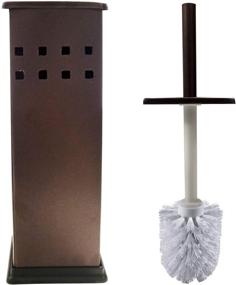 img 3 attached to 🚽 Bronze Toilet Brush and Holder Set - Odor-Free Bathroom Cleaning with Toilet Bowl Cleaner