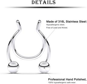 img 1 attached to Kridzisw Stainless Surgical Horseshoes Magnetic