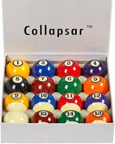 img 3 attached to 🎱 Collapsar AAA Grade Billiard Pool Ball Set: Regulation Size & Weight 2-1/4", Full 16 Resin Balls in Various Styles