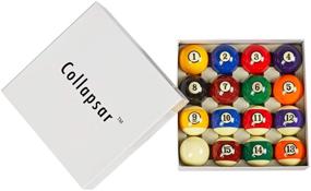 img 1 attached to 🎱 Collapsar AAA Grade Billiard Pool Ball Set: Regulation Size & Weight 2-1/4", Full 16 Resin Balls in Various Styles