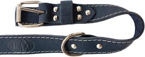 img 3 attached to Euro-Dog Collar: Exquisite Soft Leather Adjustable Buckle Dog Collar - Made in USA | Affordable European Style