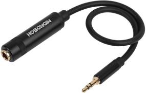 img 1 attached to HOSONGIN 3.5mm to 1/4 inch Adapter Cable - Straight 12inch/30cm