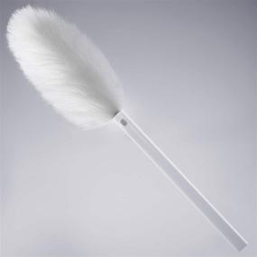 img 3 attached to Retractable Extension Lambswool Duster with Convenient Plastic Pipe Enclosure for Cleaning