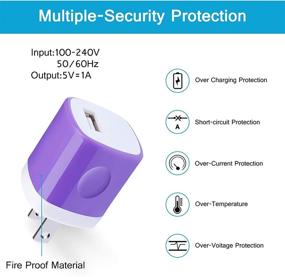 img 3 attached to 🔌 6-пакетный USB-зарядное устройство для стены, совместимое с Samsung Galaxy S21/S20 FE Ultra 5G A50 A72 A52 A42 A32 5G A51 A21s A71 A31 A11 S10 Note21/20/10/9/8, OnePlus Nord N10 5G N100 8T 7T – Зарядный блок с кубом и USB-кабелем C