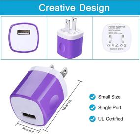 img 1 attached to 🔌 6-пакетный USB-зарядное устройство для стены, совместимое с Samsung Galaxy S21/S20 FE Ultra 5G A50 A72 A52 A42 A32 5G A51 A21s A71 A31 A11 S10 Note21/20/10/9/8, OnePlus Nord N10 5G N100 8T 7T – Зарядный блок с кубом и USB-кабелем C