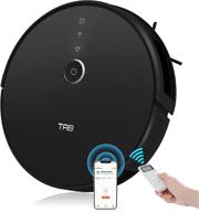 🤖 tab ultra slim robotic vacuum cleaner, 2200pa strong suction, voice prompt & infrared sensor, quiet self-charging, wi-fi & app/alexa/google connectivity, ideal for hard floors, medium-pile carpets, and pet hair cleaning логотип