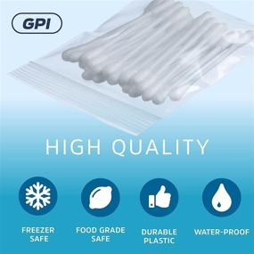 img 2 attached to 🔒 500-Pack of 2-Inch Clear Plastic Reusable Zip Bags - Bulk GPI