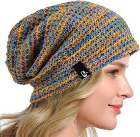 img 4 attached to 🧢 Hisshe Women's Slouchy Beret Knit Beanie Hat for Winter and Summer B08w