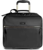 lipault business rolling wheeled briefcase logo