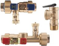 💧 watts 3/4-inch tankless water heater valve set with relief valve, model lftwh-ut-hc-rv logo