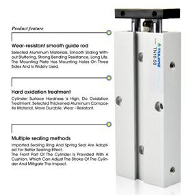 img 2 attached to Pneumatic Double Rod Double Acting Aluminum Cylinder