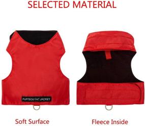 img 2 attached to Secure and Comfy Escape Proof Cat Harness Set - Adjustable Fleece Walking Jacket - Lightweight and Gentle for Kittens, Puppies