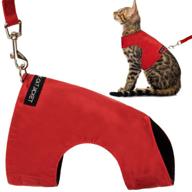 secure and comfy escape proof cat harness set - adjustable fleece walking jacket - lightweight and gentle for kittens, puppies logo