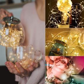 img 1 attached to 🌟 Versatile 12-Pack Fairy Lights: Waterproof, Battery-Operated Firefly String Lights for Weddings, Crafts, Christmas, and Parties