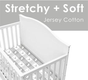 img 2 attached to 🛏️ Pack of 3 GROW WILD Jersey Crib Sheets for Boys - Soft & Stretchy, Grey Woodland Nursery or Toddler Bed Fitted Sheets