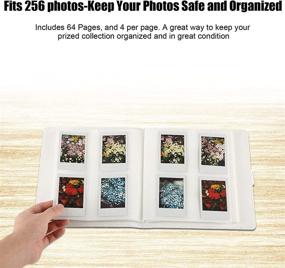 img 1 attached to 📷 256-Pocket Photo Album for Fujifilm Instax Mini 11/90/70/9/8+/8 LiPlay Instant Cameras, Polaroid Snap/SnapTouch/PIC-300/Z2300 Instant Cameras, Kodak Smile Printomatic Instant Print Camera (White)