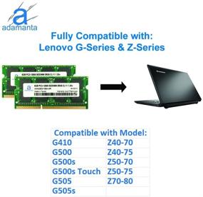 img 1 attached to 💻 Память для ноутбука Lenovo на 16 ГБ (2x8 ГБ) для моделей Flex, Ideapad, Thinkpad DDR3L 1600 МГц PC3L-12800 SODIMM 2Rx8 CL11 1,35 В от Adamanta.