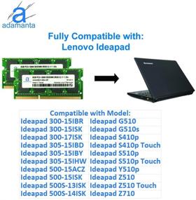 img 3 attached to 💻 Память для ноутбука Lenovo на 16 ГБ (2x8 ГБ) для моделей Flex, Ideapad, Thinkpad DDR3L 1600 МГц PC3L-12800 SODIMM 2Rx8 CL11 1,35 В от Adamanta.