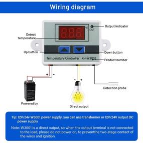 img 3 attached to 🌡️ XINGYHENG XH-W3001: 1500W Digital Temperature Controller with Thermostat Control Switch and NTC 10K Thermistor Sensors