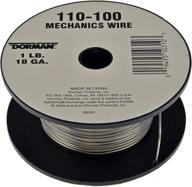 dorman 110-100 spool mechanics wire - heavy duty 18 gauge | 1lb, 166 piece bundle - versatile crafting & repair essential logo