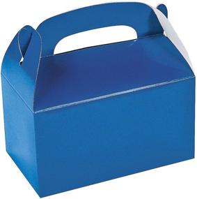 img 3 attached to 🎁 Fun Express Blue Treat Boxes - 12-Piece Paper Boxes for Party Supplies and More!