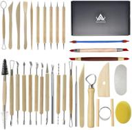 🎨 augernis pottery sculpting tools – 32pcs ceramic clay carving set for beginners, experts, and kids – art crafts, after school pottery classes, club activities, children, and students logo