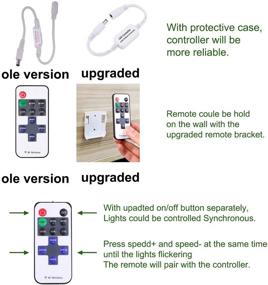 img 1 attached to 💡 RF Remote Controlled Dimmable LED Under Cabinet Lights Kit by AIBOO for Natural White Kitchen Counter Lighting