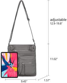 img 3 attached to Stylish KL928 Leather Crossbody Purses with Shoulder Strap - Women's Handbags and Wallets