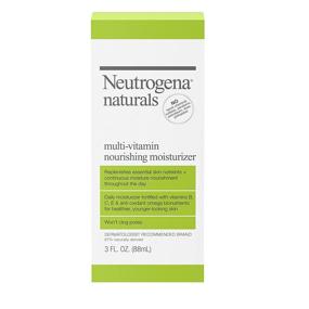 img 2 attached to Neutrogena Naturals Multi-Vitamin Nourishing Daily Face Moisturizer: Antioxidant Bionutrients & Vitamins B, C & E, Non-Comedogenic, 3 fl. oz - Free from Sulfates, Parabens, Phthalates & Dyes