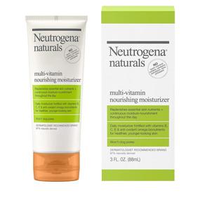 img 3 attached to Neutrogena Naturals Multi-Vitamin Nourishing Daily Face Moisturizer: Antioxidant Bionutrients & Vitamins B, C & E, Non-Comedogenic, 3 fl. oz - Free from Sulfates, Parabens, Phthalates & Dyes