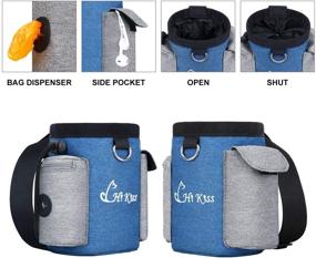 img 3 attached to Convenient Hi Kiss Dog Treat Training Pouch with Solid Clip, Waist Belt, and Shoulder Strap - Perfect for Training Reward Walking and Carrying Snacks & Toys, Also Features Built-in Poop Bag Dispenser