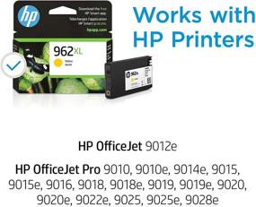 img 3 attached to 🖨️ HP 962XL Yellow High-yield Ink Cartridge for HP OfficeJet 9010 Series, OfficeJet Pro 9010/9020, Instant Ink Eligible - 3JA02AN