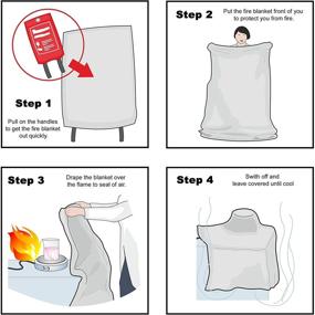 img 1 attached to 🔥 Emergency Fire-Resistant Blankets for Rapid Suppression